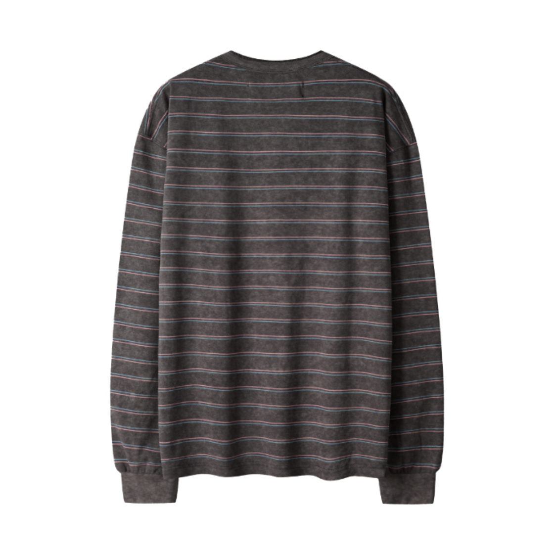 코너블레스 워시드 스트라이프 헨리넥 롱 슬리브 브라운(Cornerbless Washed Stripe Henley Neck Long Sleeve Brown) - 2
