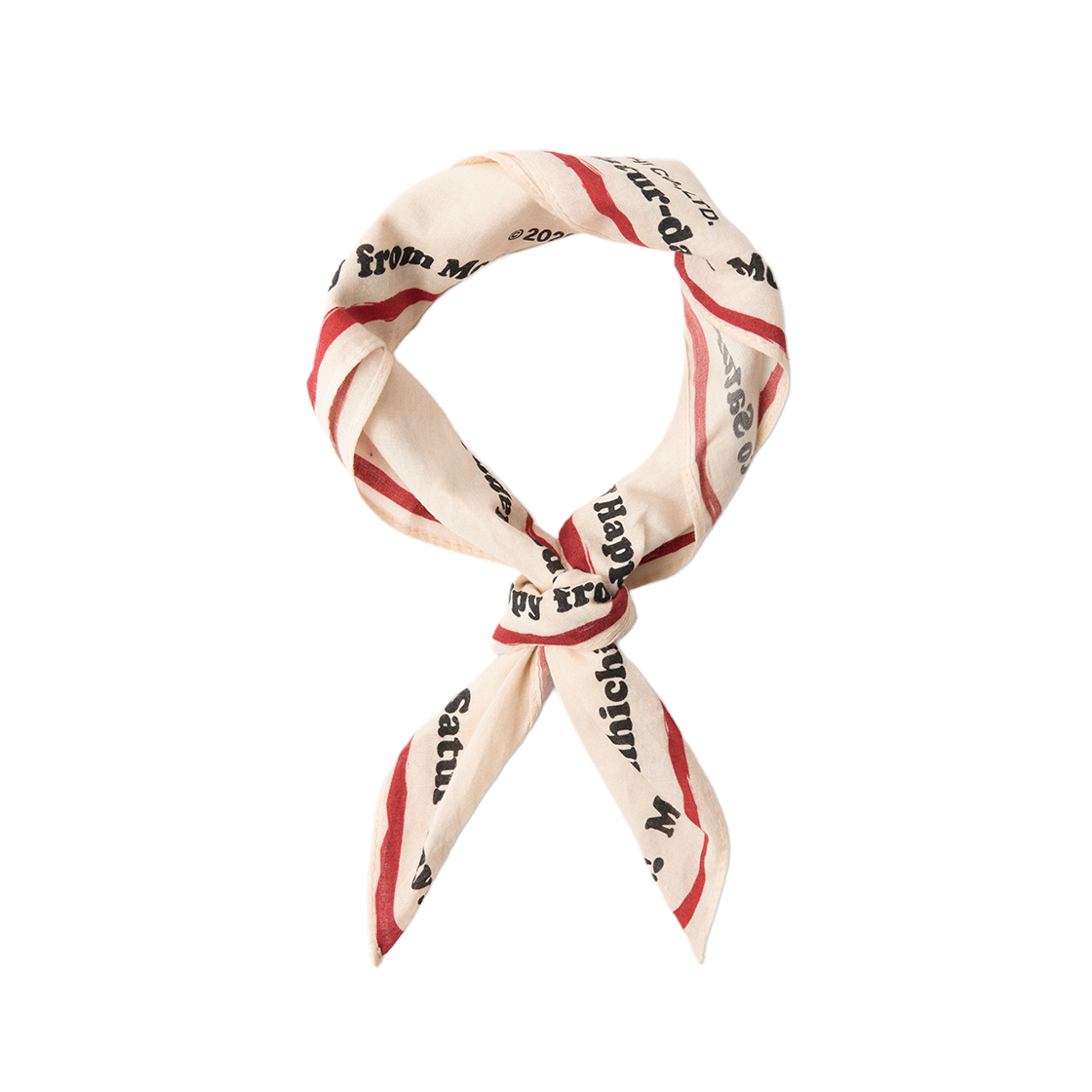 세터 x 몬치치 해피니스 스카프 크림(SATUR x Monchhichi Happiness Scarf Cream) - 2