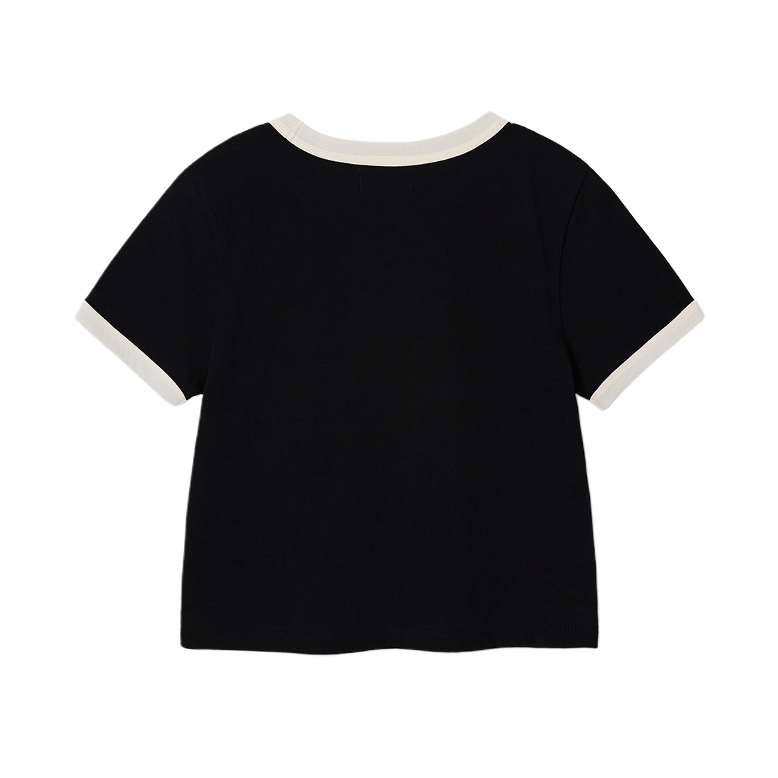 세터 x 몬치치 우먼 링거 반팔 티셔츠 블랙(SATUR x Monchhichi W Ringer T-Shirt Black) - 2