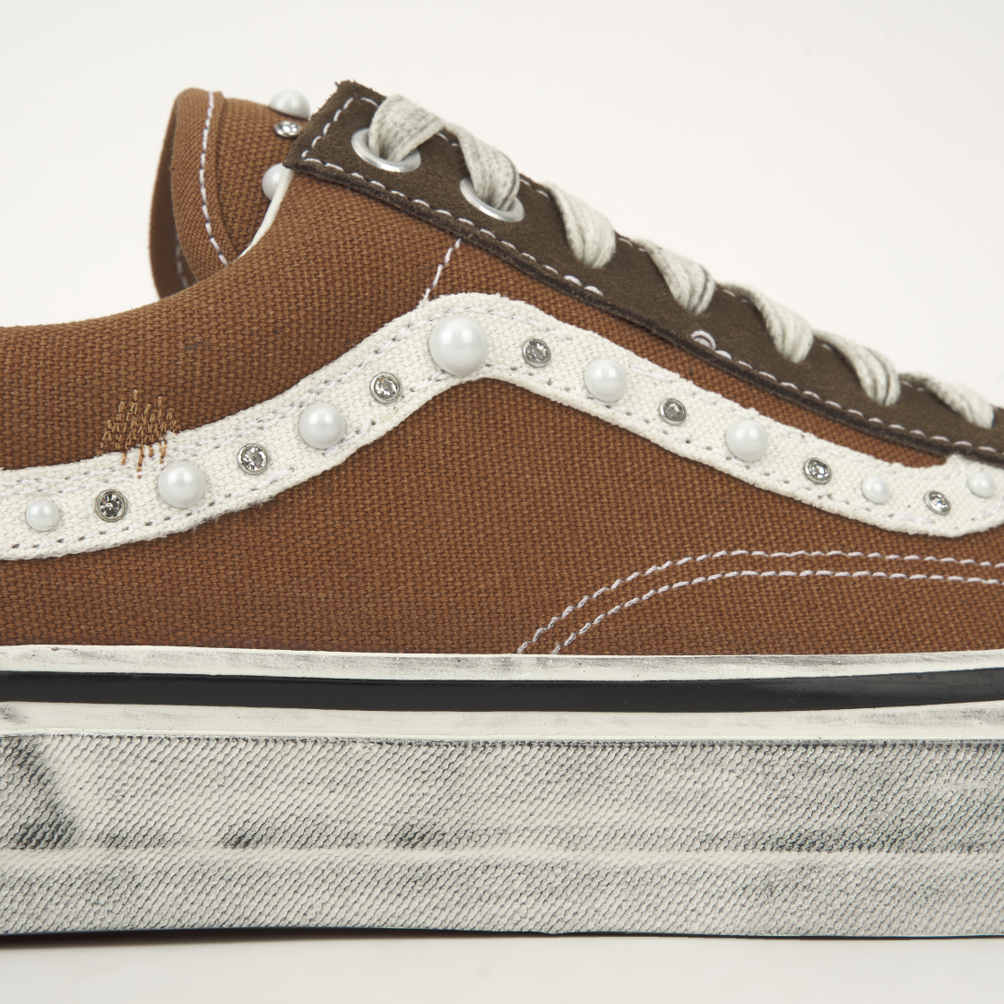 반스 LX 올드스쿨 36 펄라이즈드 빈티지 코코아 브라운(Vans LX Old Skool 36 Pearlized Vintage Cocoa Brown) - 8
