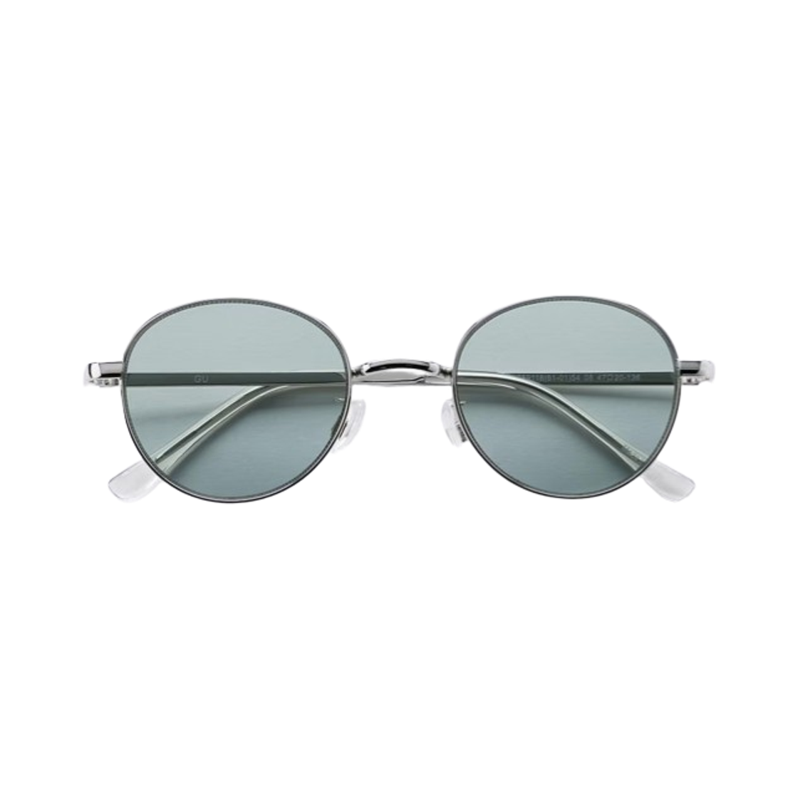 359118-54 GU UV Protection Round Metal Sunglasses Green