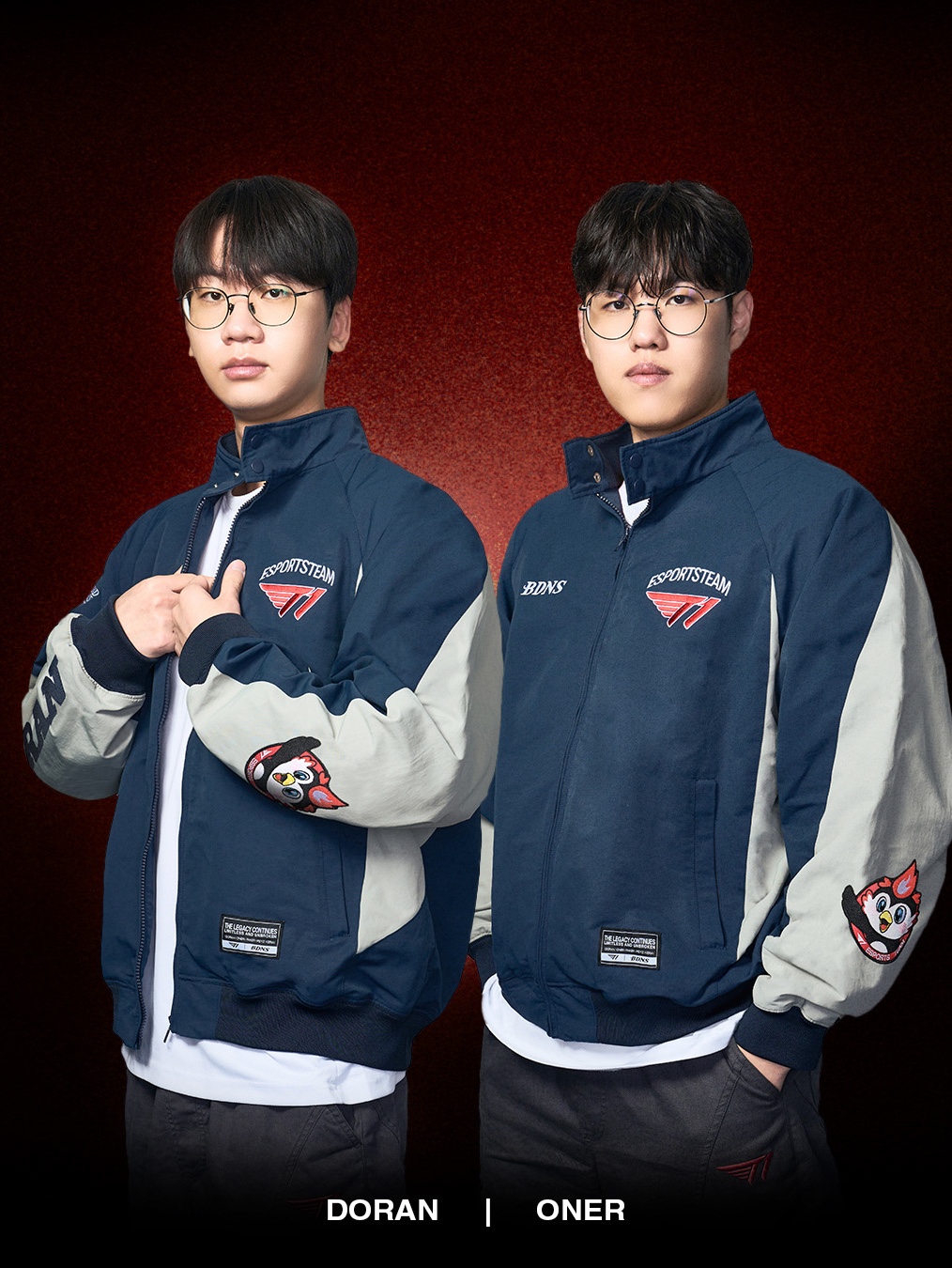 BDNS x T1 Base Jacket Beige, BDNS x T1 Base Jacket Navy 착용 스타일 - 2