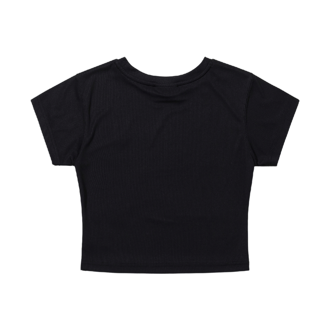 비에스래빗 트리피 래빗 우먼스 숏 크롭 반팔티셔츠 블랙(Bsrabbit Trippy Rabbit Women's Short Crop SST Black) - 2