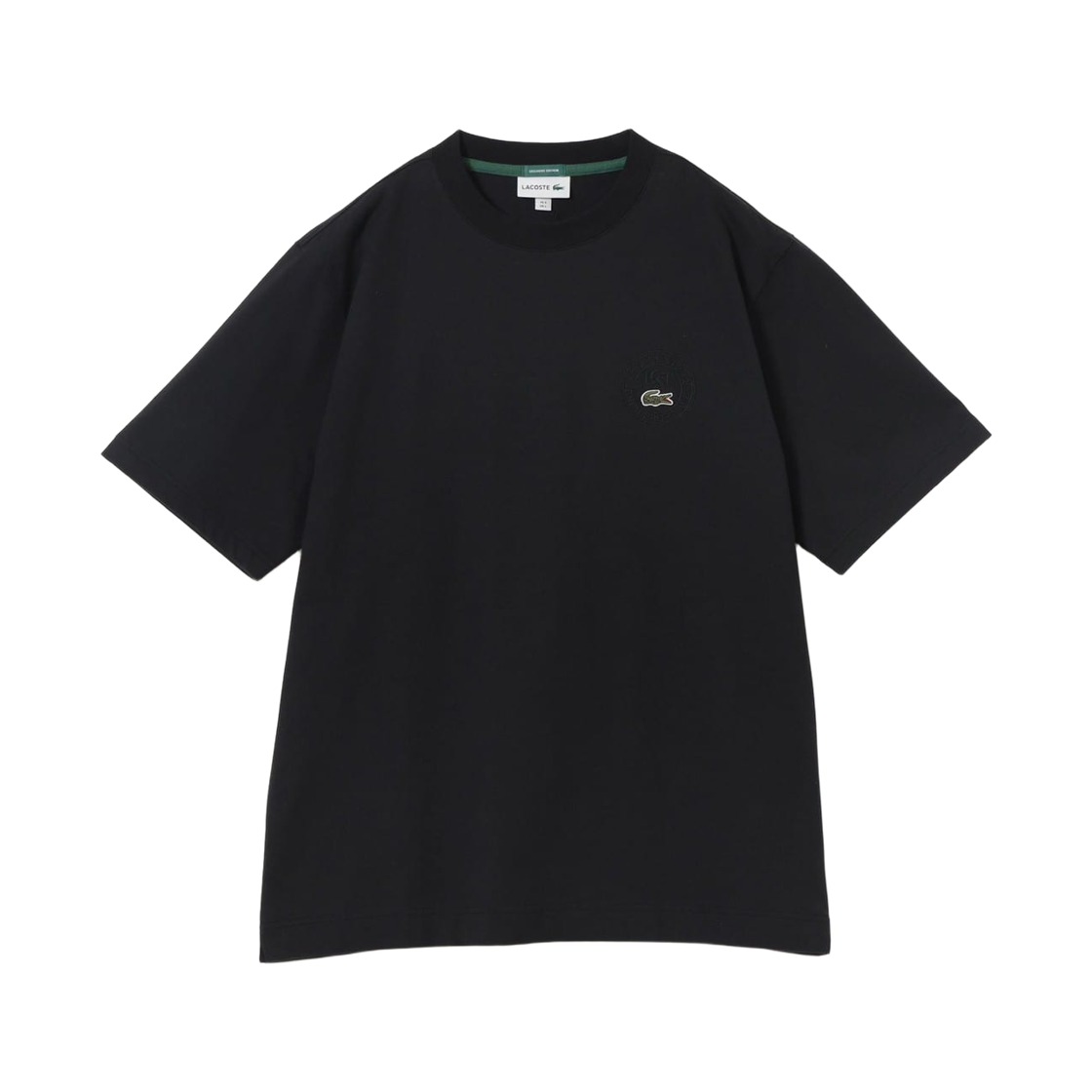 11-08-1700-462 Beams x Lacoste Badge T-Shirt Noir