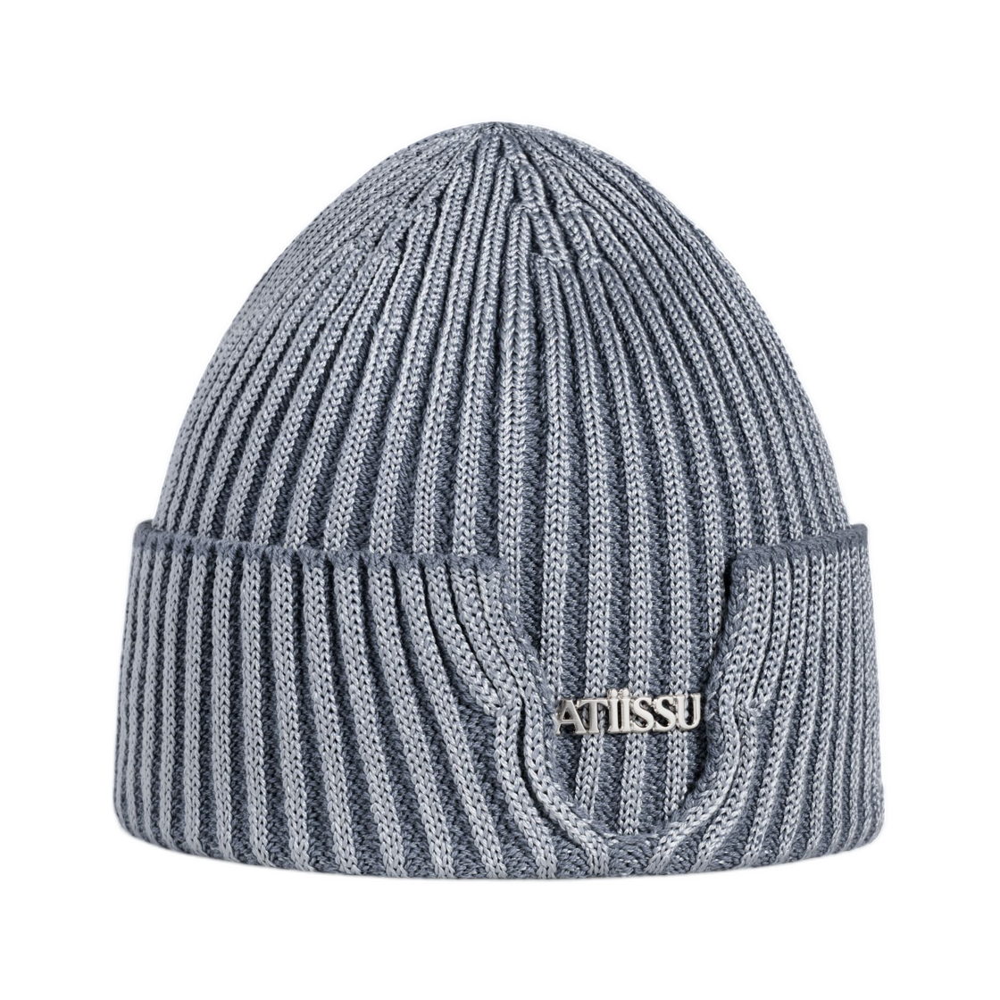 어티슈 슬릿 비니 그레이(Atiissu Slit Beanie Grey) - 2