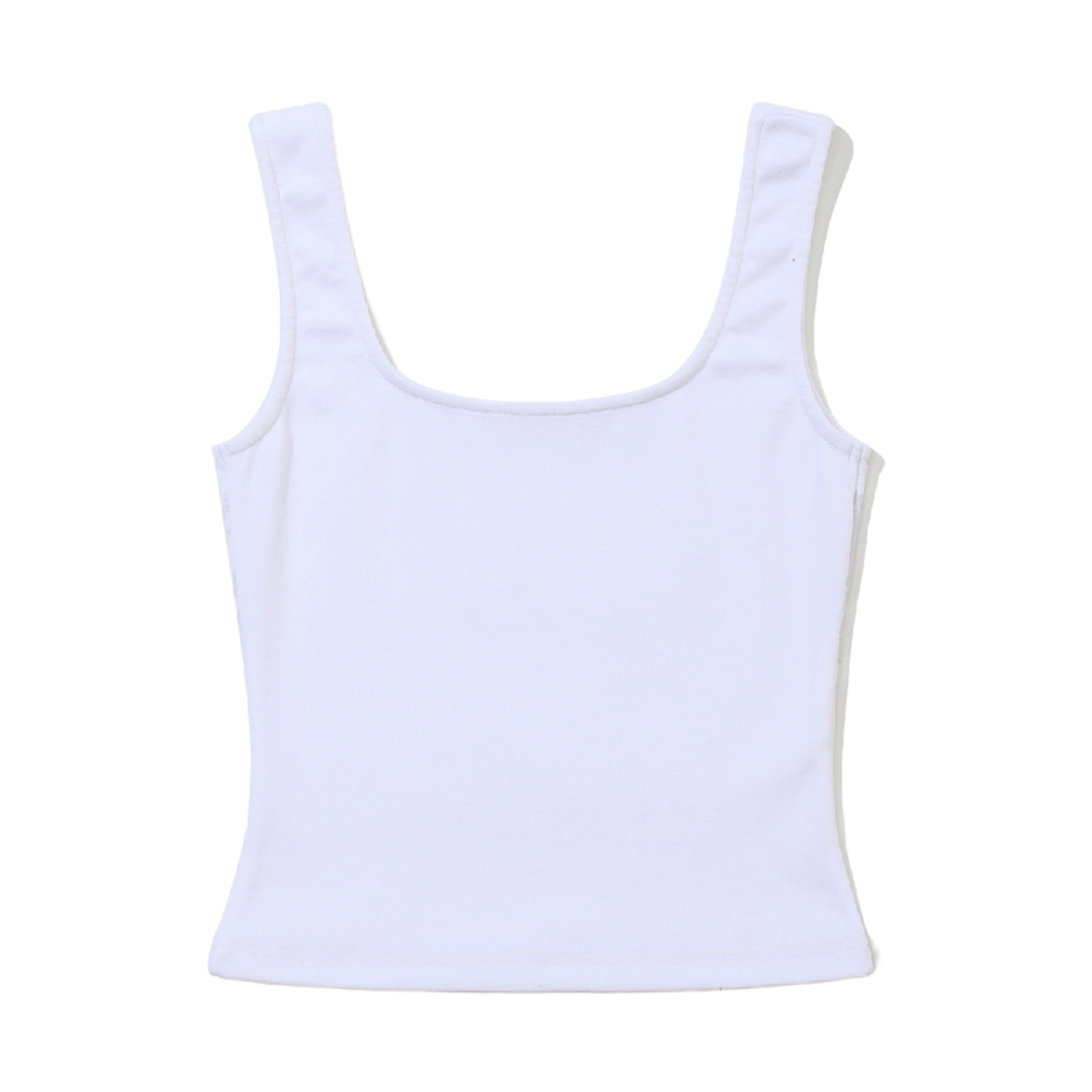 비에스래빗 우먼스 베이직 슬리블리스 티셔츠 화이트(Bsrabbit Women's Basic Sleeveless White) - 2