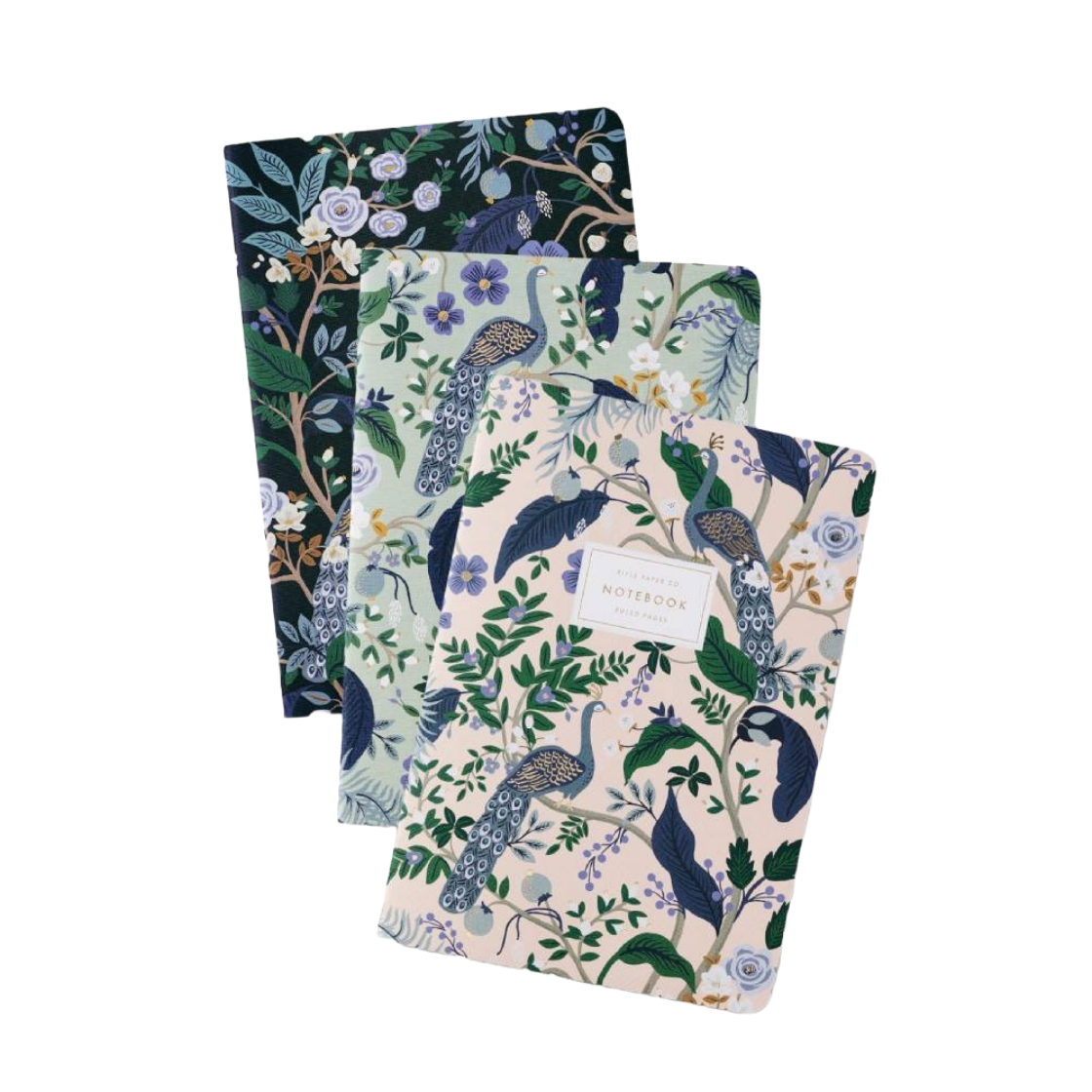 라이플페이퍼 Peacock 스티치 노트북 세트(Peacock Stitched Notebook Set) - 1