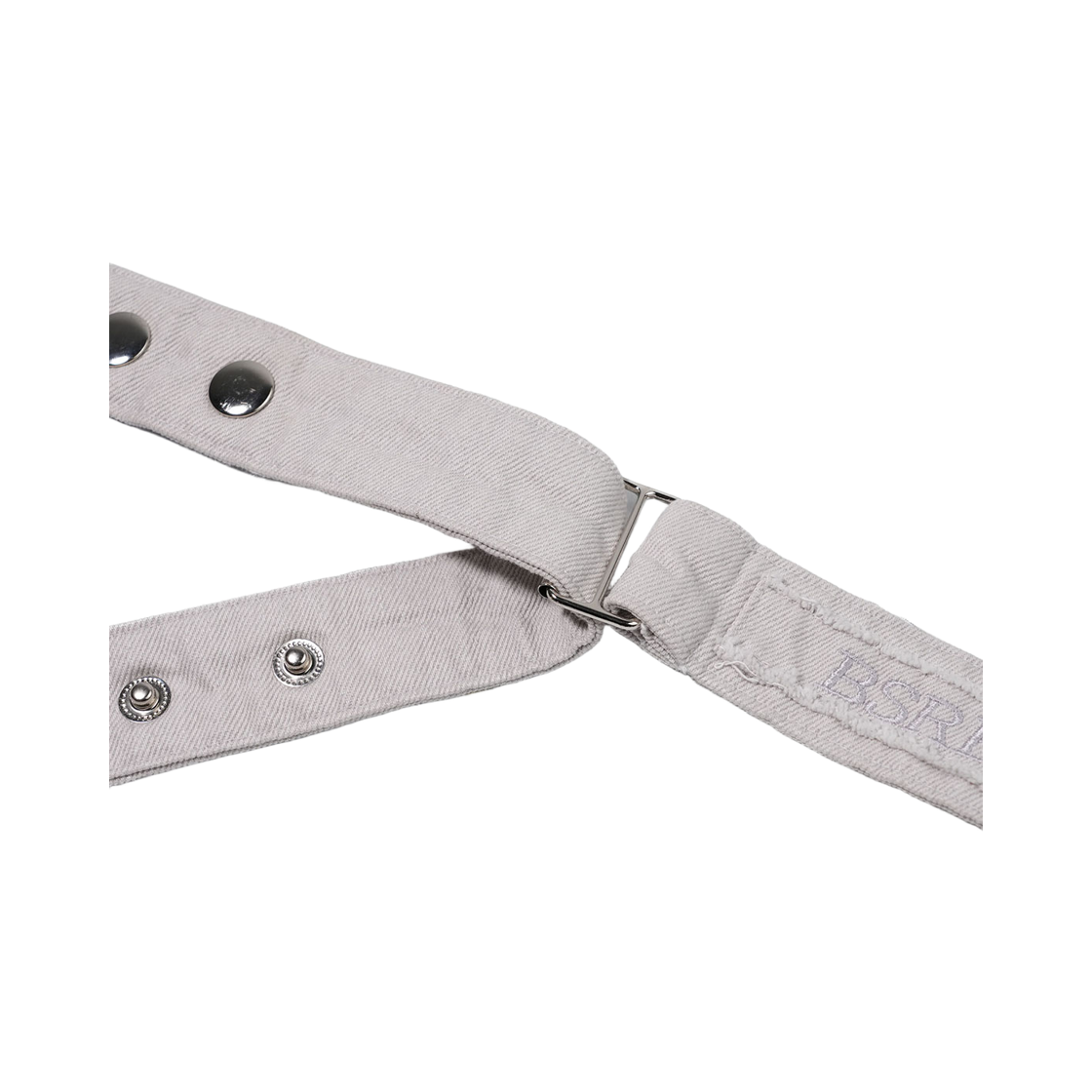 비에스래빗 로우 엣지 스냅 벨트 화이트(Bsrabbit Raw Edge Snap Belt White) - 5