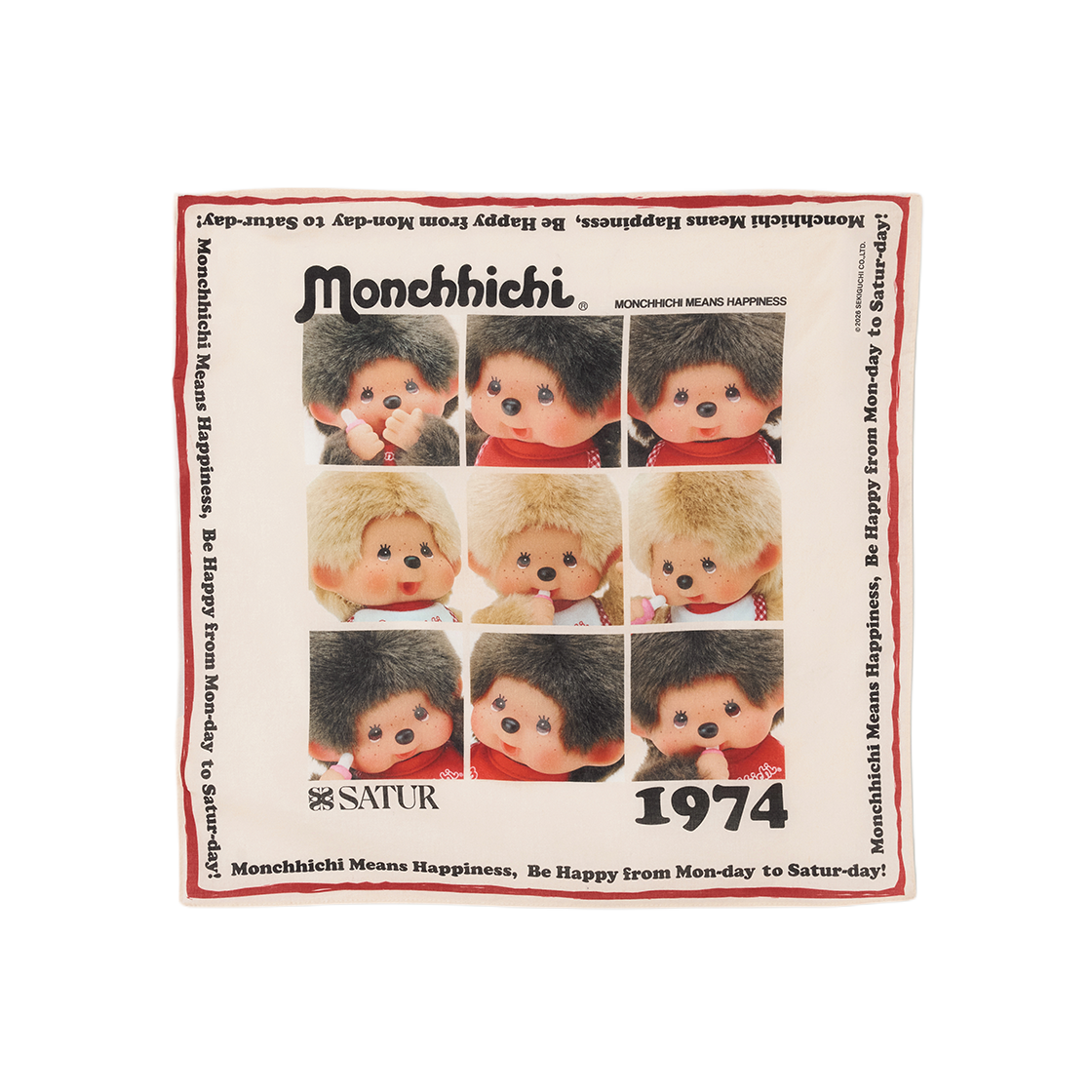세터 x 몬치치 해피니스 스카프 크림(SATUR x Monchhichi Happiness Scarf Cream) - 1