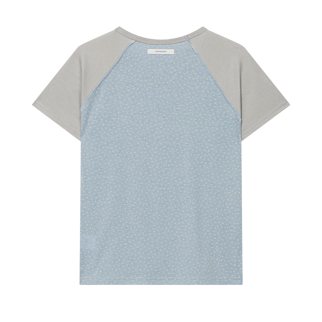 어글리쉐도우 스타 콘트라스트 레그런 티셔츠 블루(UGLYSHADOW Star Contrast Raglan T-Shirt Blue) - 2