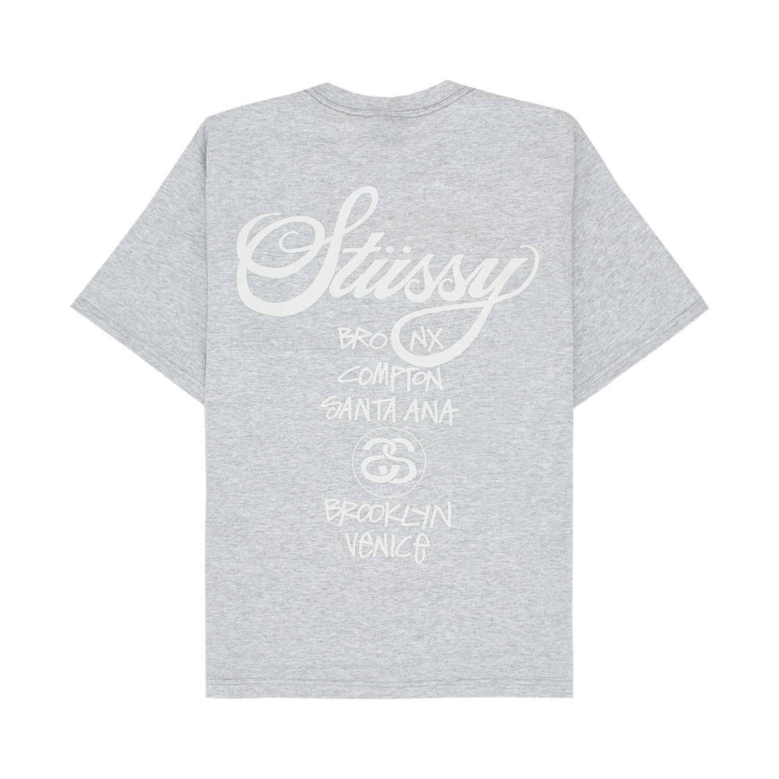 스투시 월드 투어 티셔츠 애쉬 헤더 2025(Stussy World Tour T-Shirts Ash Heather 2025) - 2