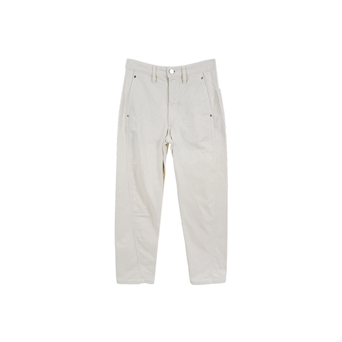 ITJ2WJIA9RQH Lemaire Women Five Pocket Twist Workwear Denim Pants Ivory