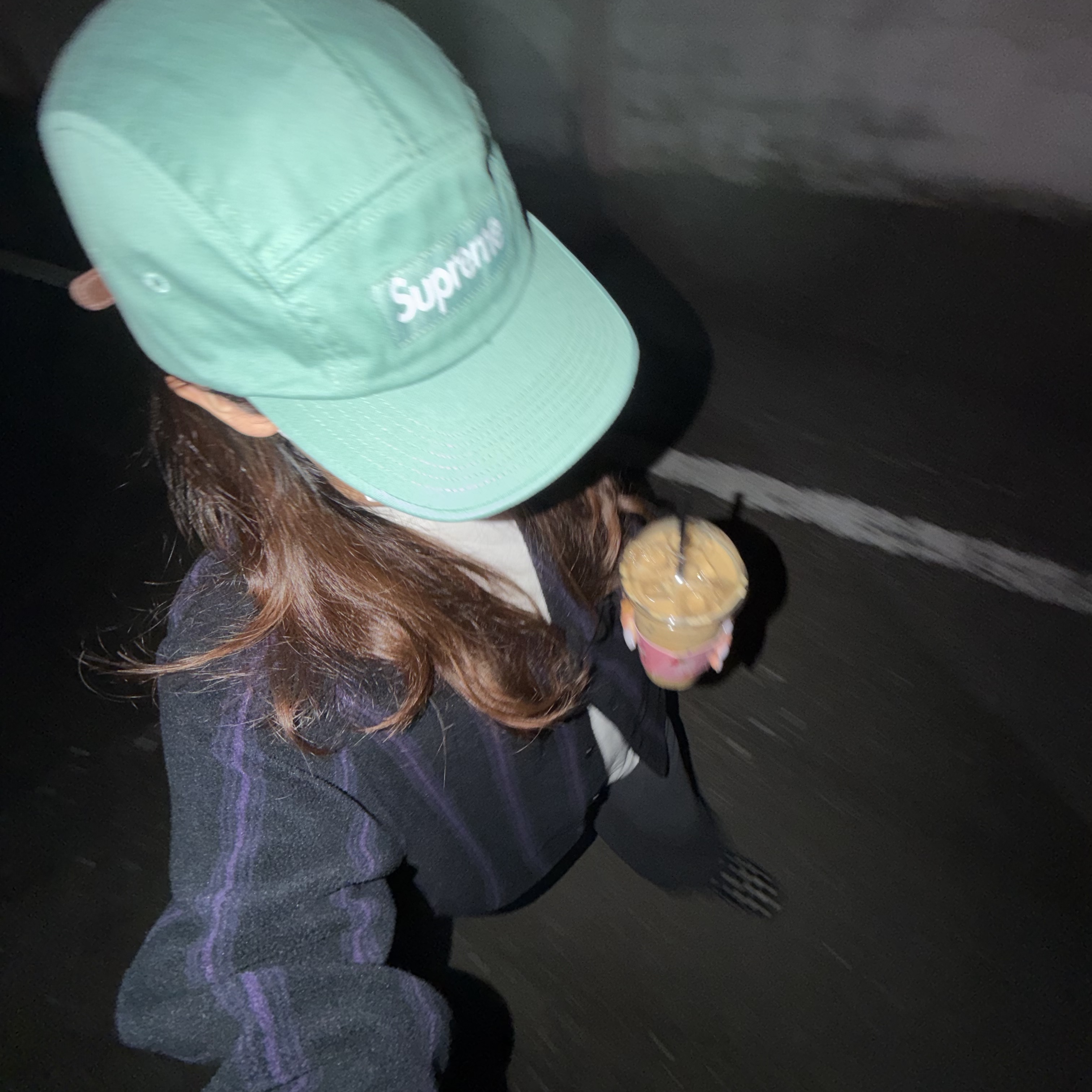 Supreme Washed Chino Twill Camp Cap Sage - 25SS 착용 스타일
