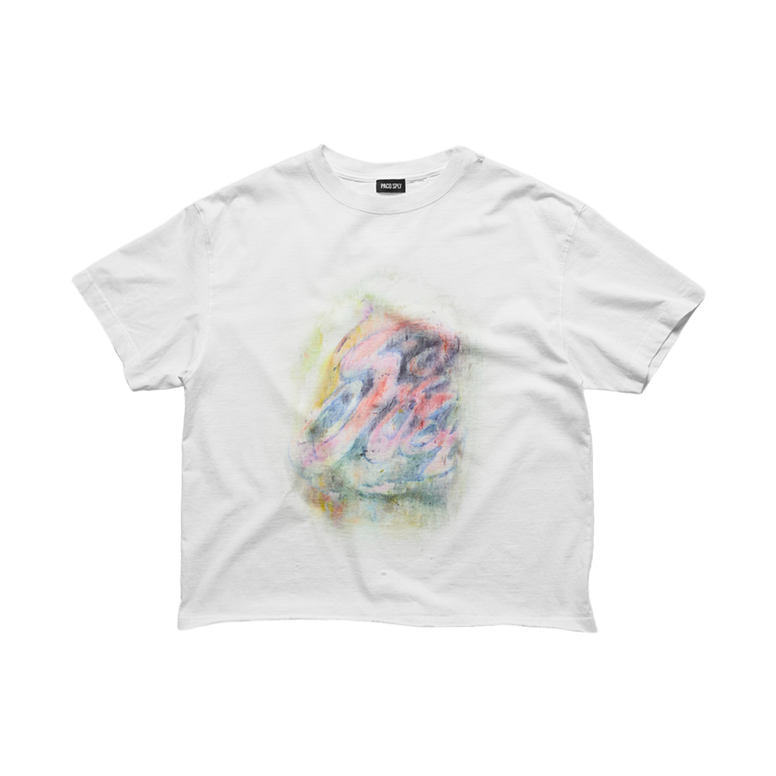 [트리플적립] 파코서플라이 사이렌 크레용 티셔츠 화이트([트리플적립] PACOSPLY Siren Crayon T-Shirts White)