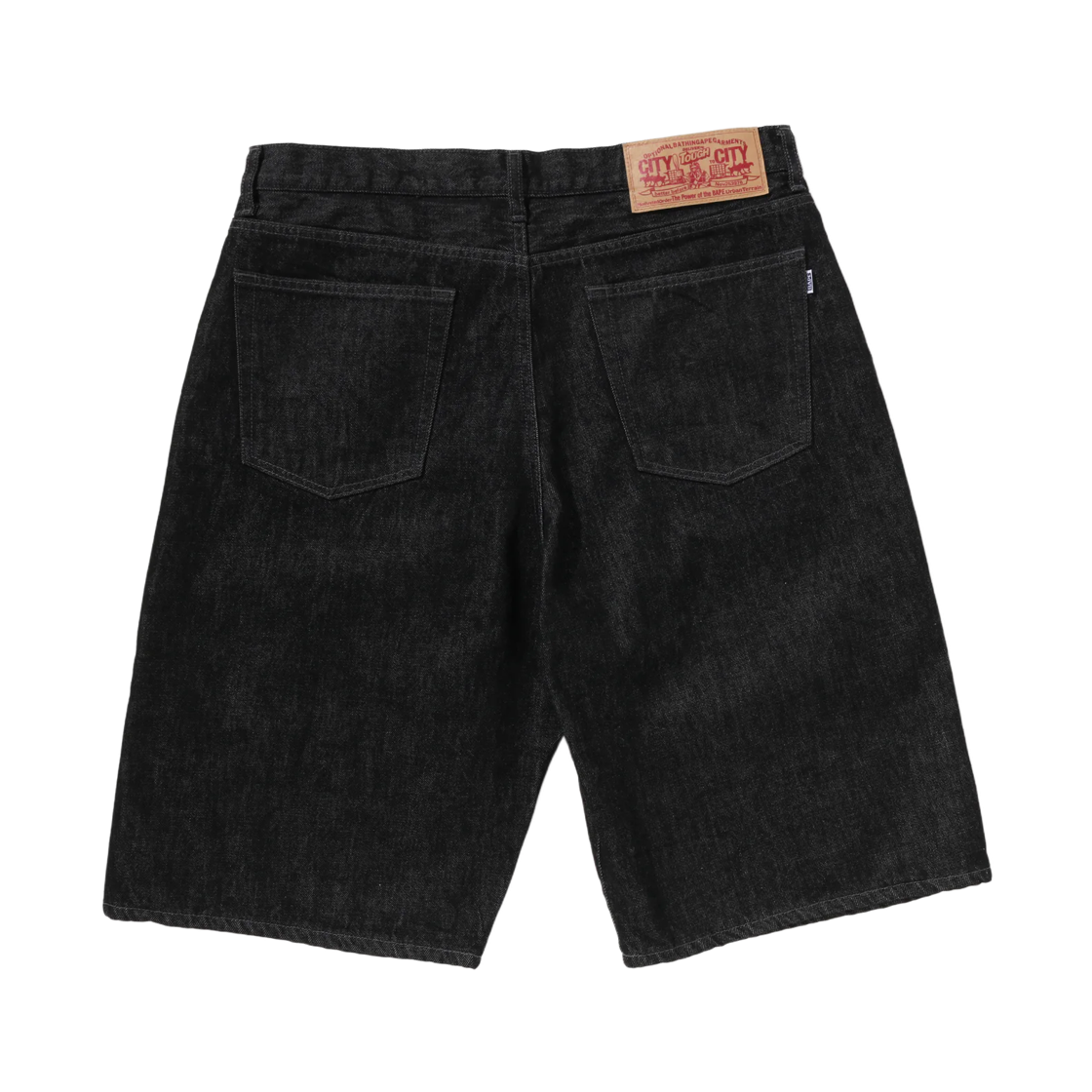 베이프 x 꼼데가르송 오사카 릴렉스드 핏 데님 쇼츠 블랙(BAPE x Comme des Garcons Osaka Relaxed Fit Denim Shorts Black) - 2