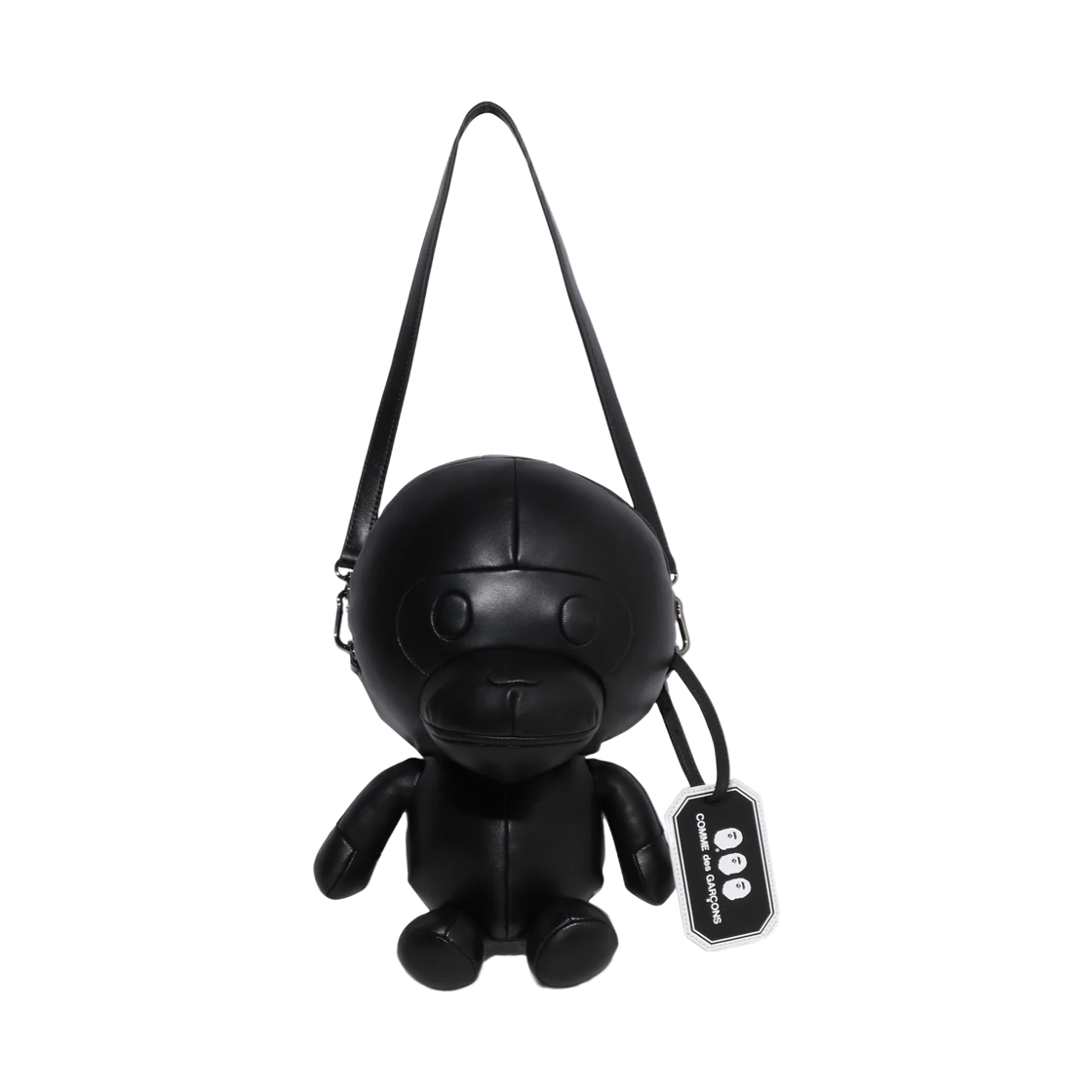 베이프 x 꼼데가르송 오사카 베이비 마일로 레더 숄더백 블랙(BAPE x Comme des Garcons Osaka Baby Milo Leather Shoulder Bag Black) - 1