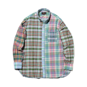 Beams Plus B.D. Classic Fit Madras Panel Shirt Multi