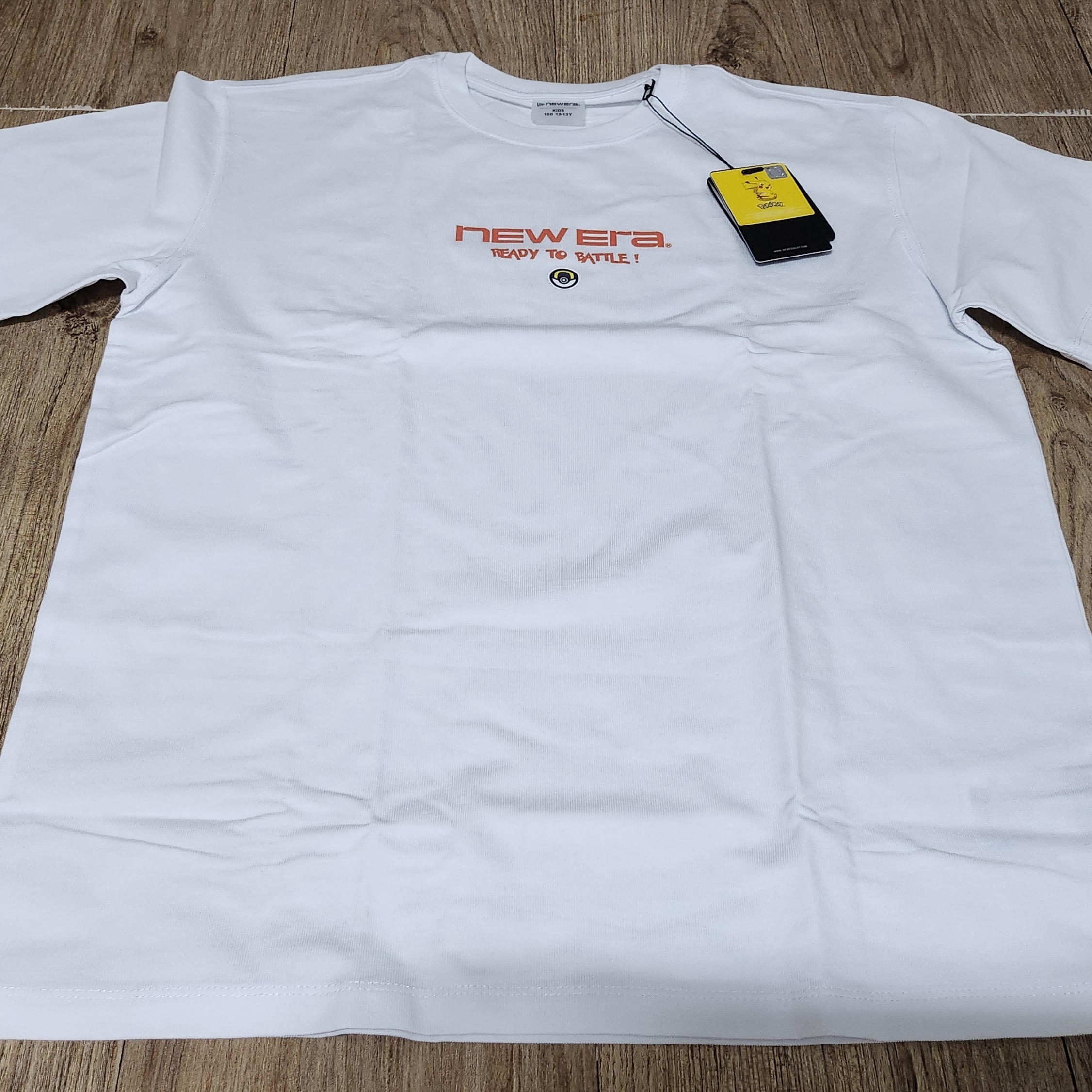 (Kids) New Era x Pokemon Logo T-Shirt White 착용 스타일 - 1