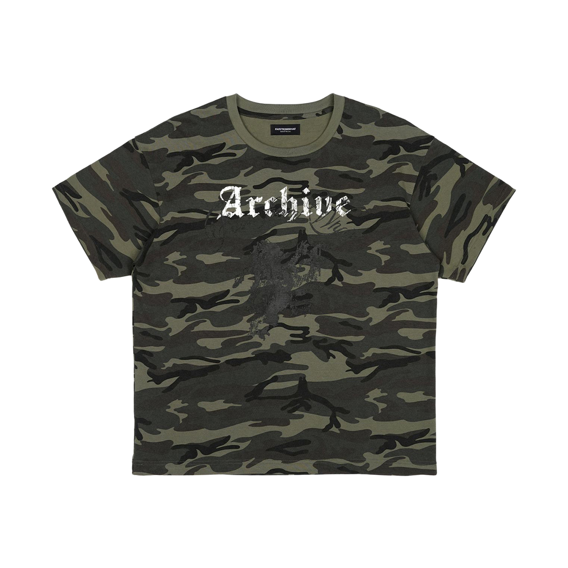 파프롬왓 아카이브 고딕 로고 티셔츠 카모(Farfromwhat Archive Gothic Logo T-shirt_Camo)