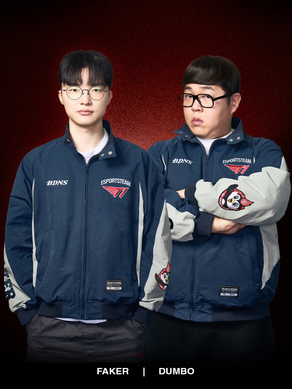 BDNS x T1 Base Jacket Beige, BDNS x T1 Base Jacket Navy 착용 스타일 - 3