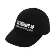 BAPE x Comme des Garcons Osaka Panel Cap Black