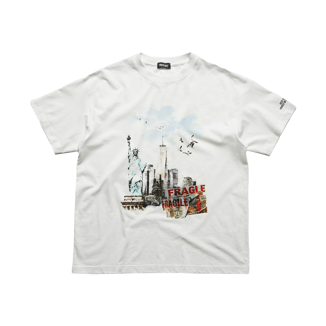 [트리플적립] 파코서플라이 리버티 프래질 티셔츠 아이보리([트리플적립] PACOSPLY Liberty Fragile T-Shirts Ivory)