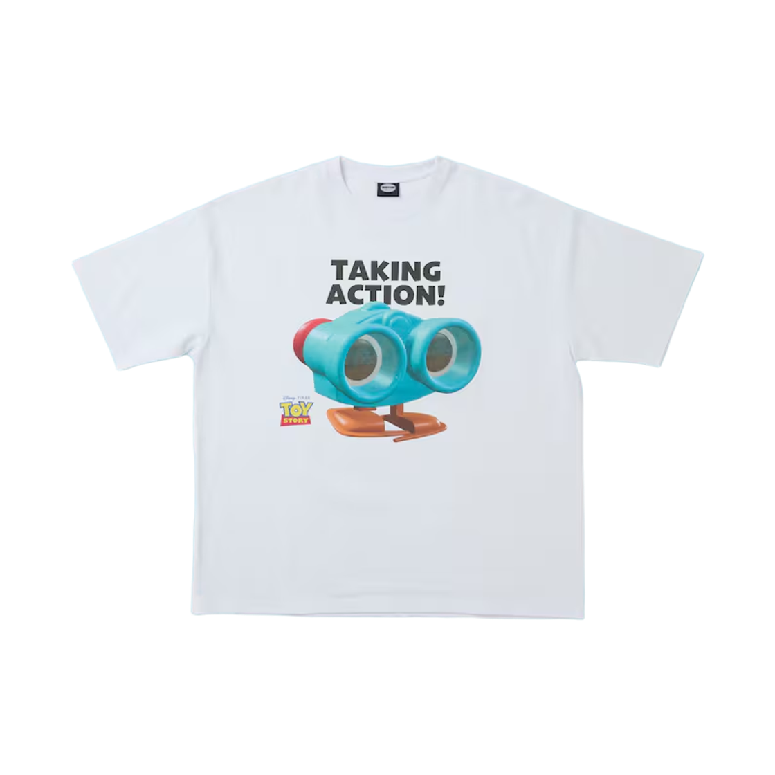 프릭스 스토어 x 토이 스토리 캐릭터 프린트 크루넥 티셔츠 레니 화이트(Freak's Store x Toy Story Character Print Crew Neck T-Shirt Lenny White)