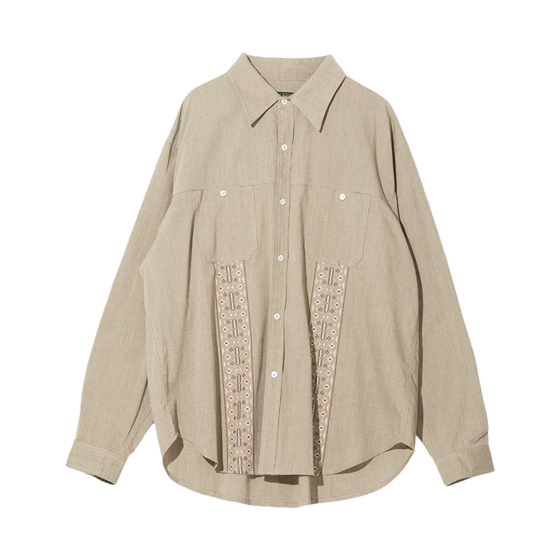 오가프 나바호 프린팅 롱 슬리브 셔츠 베이지(Ogarp Navaho Pringting Long Sleeve Shirt Beige)