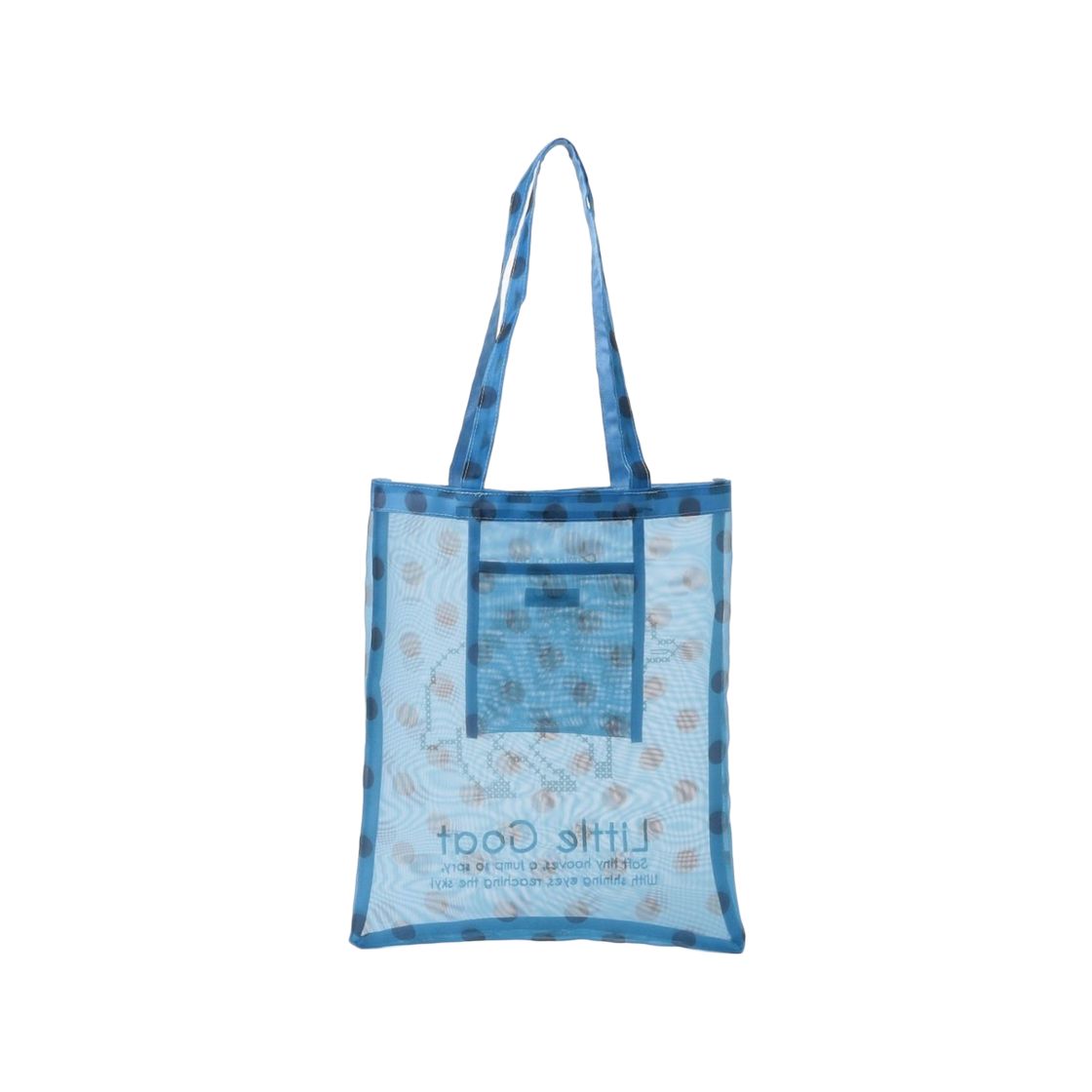 레이 빔즈 x 카세리니 튤 자수 토트백 블루(Ray Beams x Casselini Tulle Embroidered Tote Bag Blue) - 2
