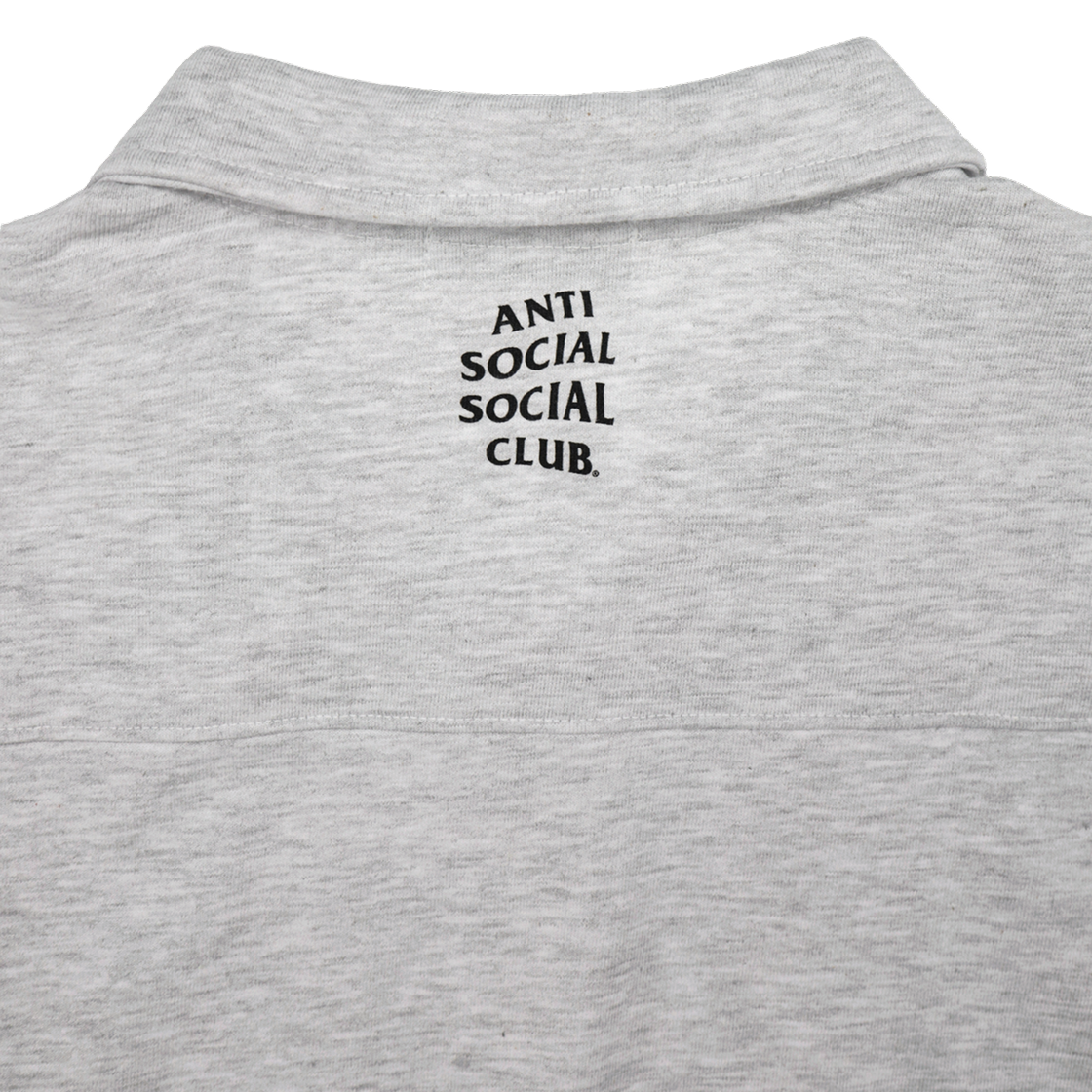 안티 소셜 소셜 클럽 오지 로고 하프 집 - 헤더 그레이(Anti Social Social Club OG Logo Half-Zip Heather Grey) - 4