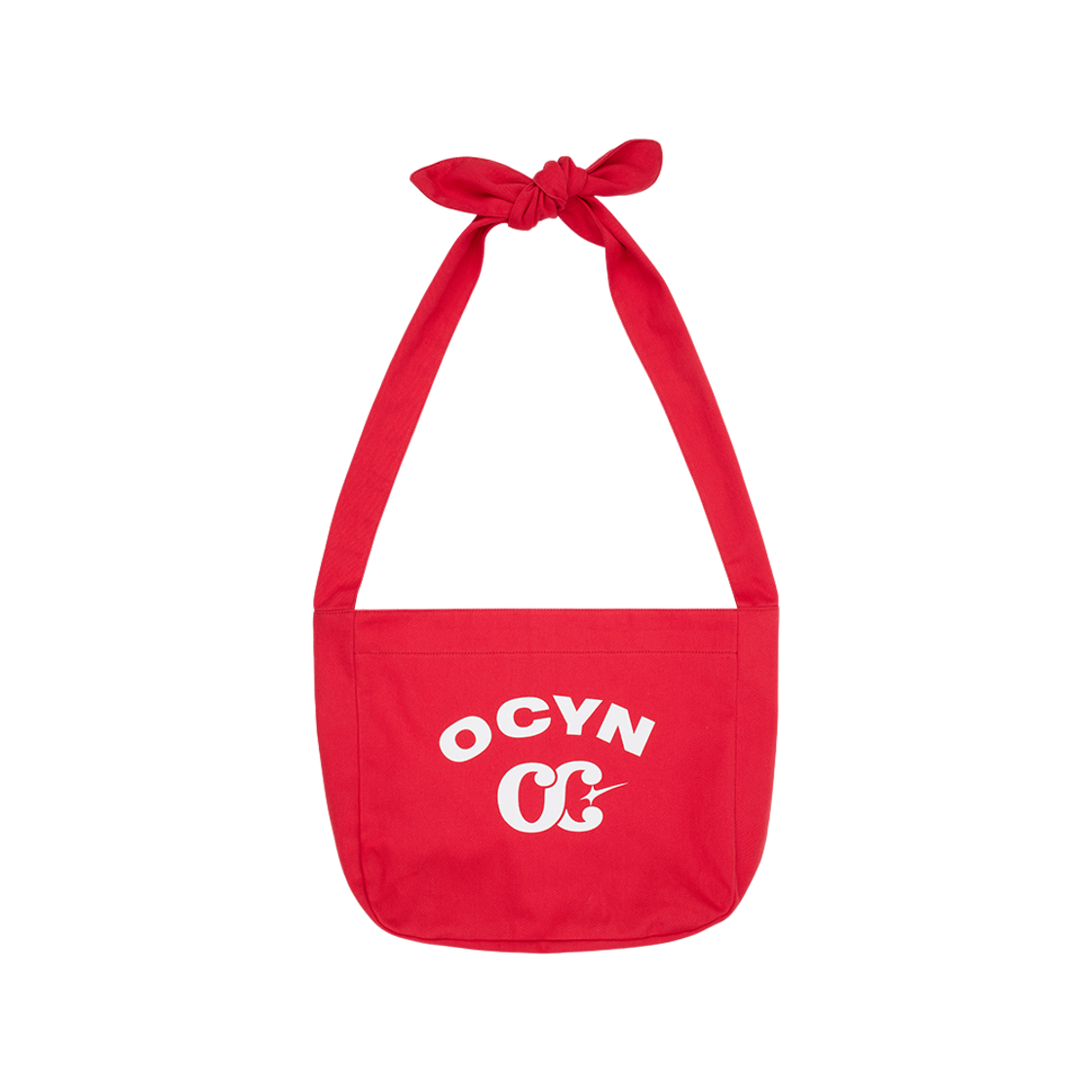 오브콜스와이낫 리본 타이드 숄더백 레드(ofcoursewhynot Ribbon Tied Shoulder Bag Red)