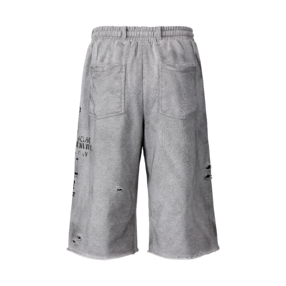톤얼타이드 메시아 크로스 스웻 버뮤다 팬츠 그레이(tornortied Messiah Cross Sweat Bermuda Gray) - 4