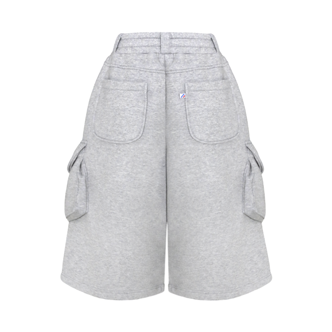 엠제이디 와이드 카고 버뮤다 팬츠 멜란지 그레이(MJD Wide Cargo Bermuda Pants Melange Grey) - 2