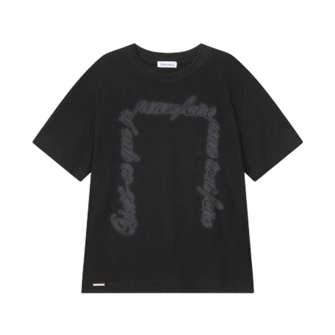 - (W) Miseki Seoul Chicano Lettering Short Sleeve Black
