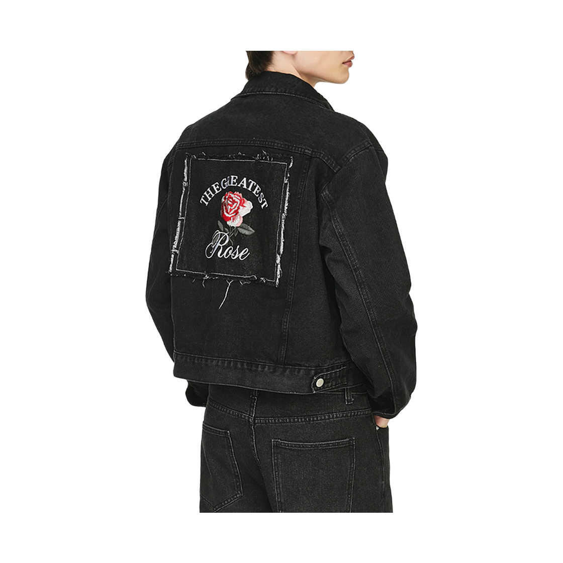 더그레이티스트 지티 로즈 데님 자켓 블랙(The Greatest GT Rose Denim Jacket Black) - 2