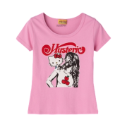 (W) Hysteric Glamour x Sanrio Kitty On Woman T-Shirt Pink