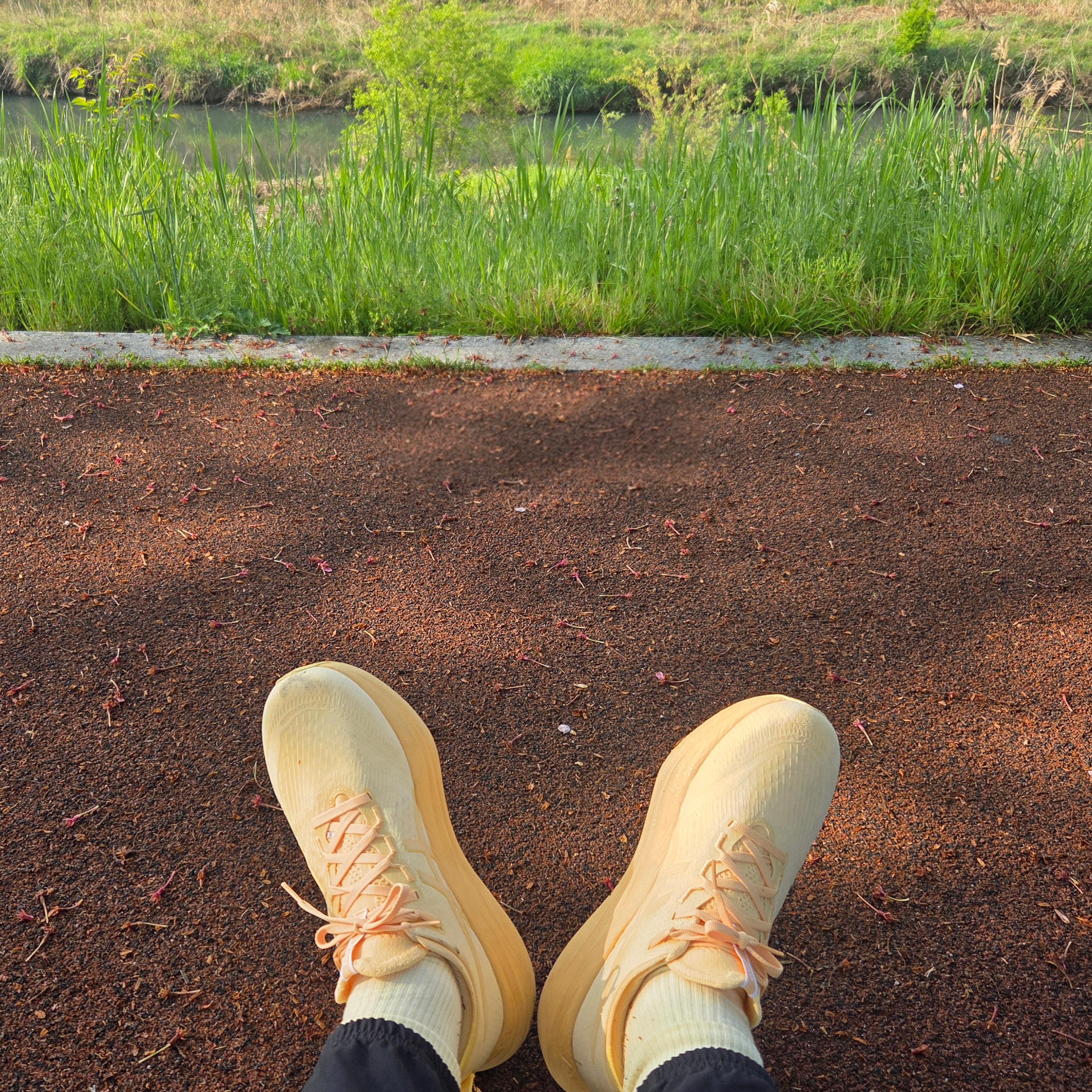 Asics Gel-Nimbus 27 Lite Show Light Orange 착용 스타일