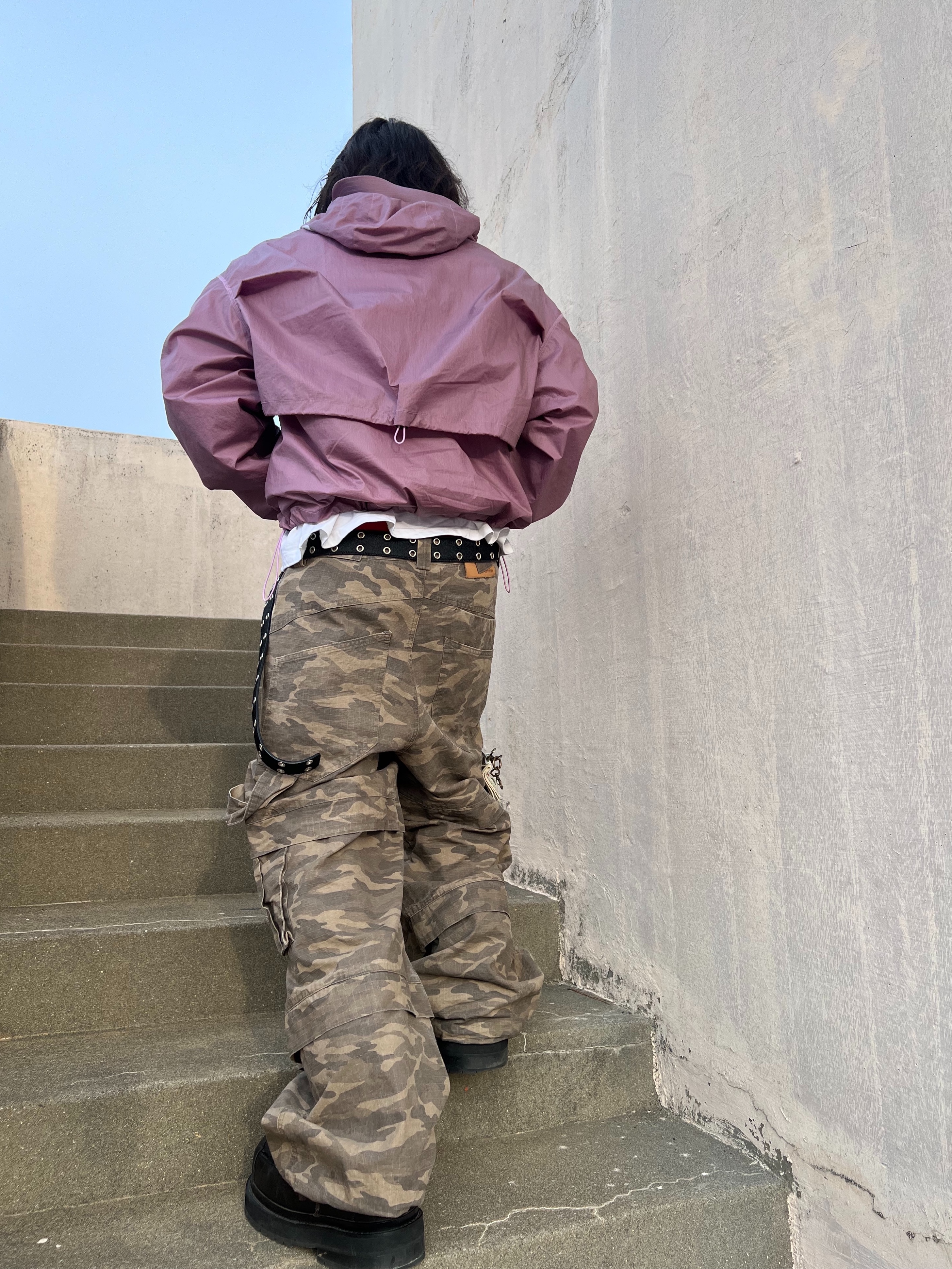 [KREAM Exclusive] Kamien Titan Baggy Pants Kream Camo, Kamien Shift Shell Jacket Exclusive 착용 스타일 - 9
