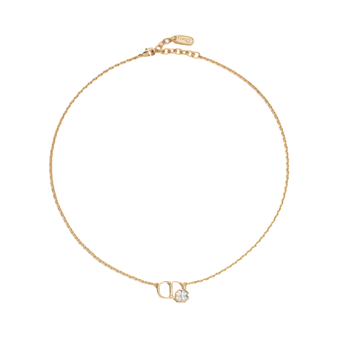 N3678WOMMP-D301 (W) Dior CD Garden Necklace Gold Finish Metal And Mother Of Pearl Gold