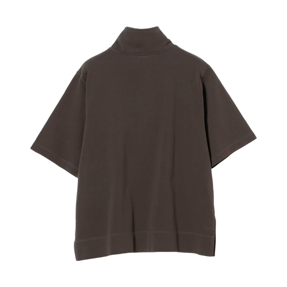 (W) 챔피온 x 레이 빔즈 하프집 티셔츠 오프 블랙((W) Champion x Ray Beams Half-Zip T-Shirt Off Black) - 2