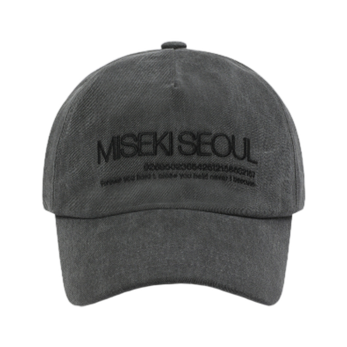 - (W) Miseki Seoul Logo Ball Cap Charcoal