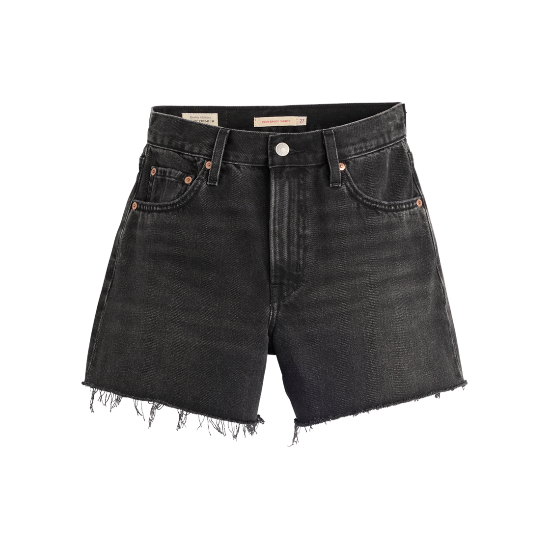 리바이스 립케이지 쇼츠 블랙(Levi's Ribcage Short Black)