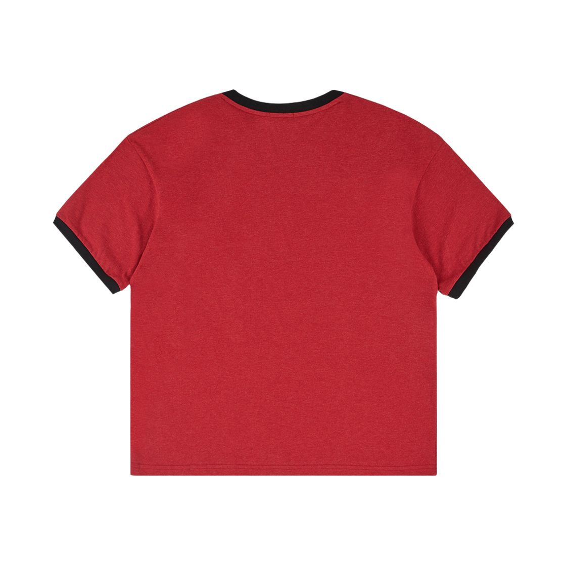 노디 럭키 데드 호스 링거 크롭 티 와인 레드(NODI Lucky Dead Horse Ringer Crop Tee Wine Red) - 2
