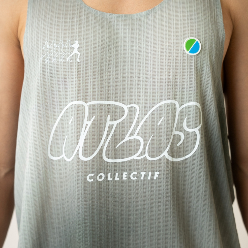 아틀라스 콜렉티프 에리아 울트라 남성 레이스 티셔츠 올리브(Atlas COLLECTIF Aeria Ultra MENS Race Singlet OV) - 3