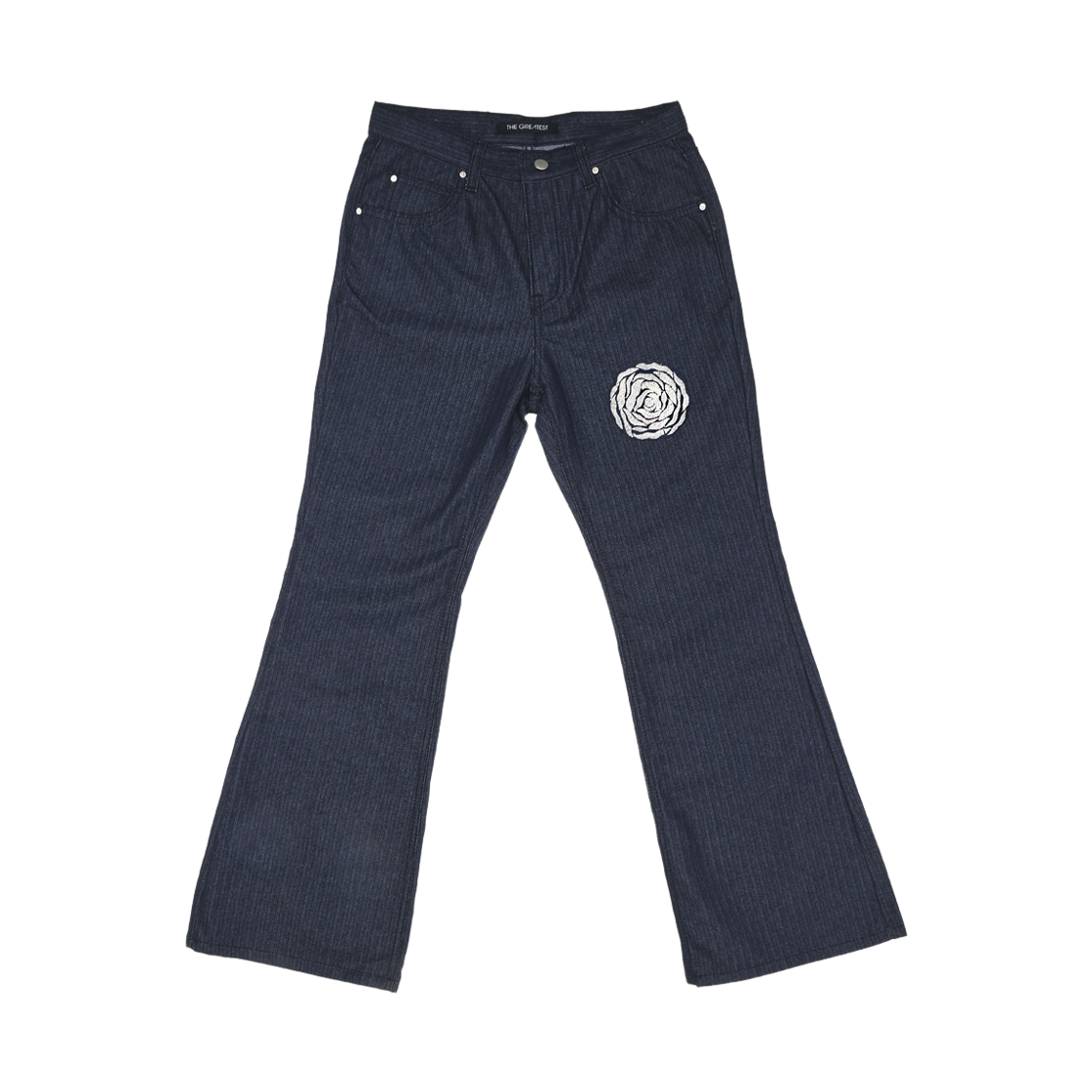 더그레이티스트 화이트 로즈 부츠컷데님 블루 우먼(The Greatest White Rose Bootscut Denim Blue(W))