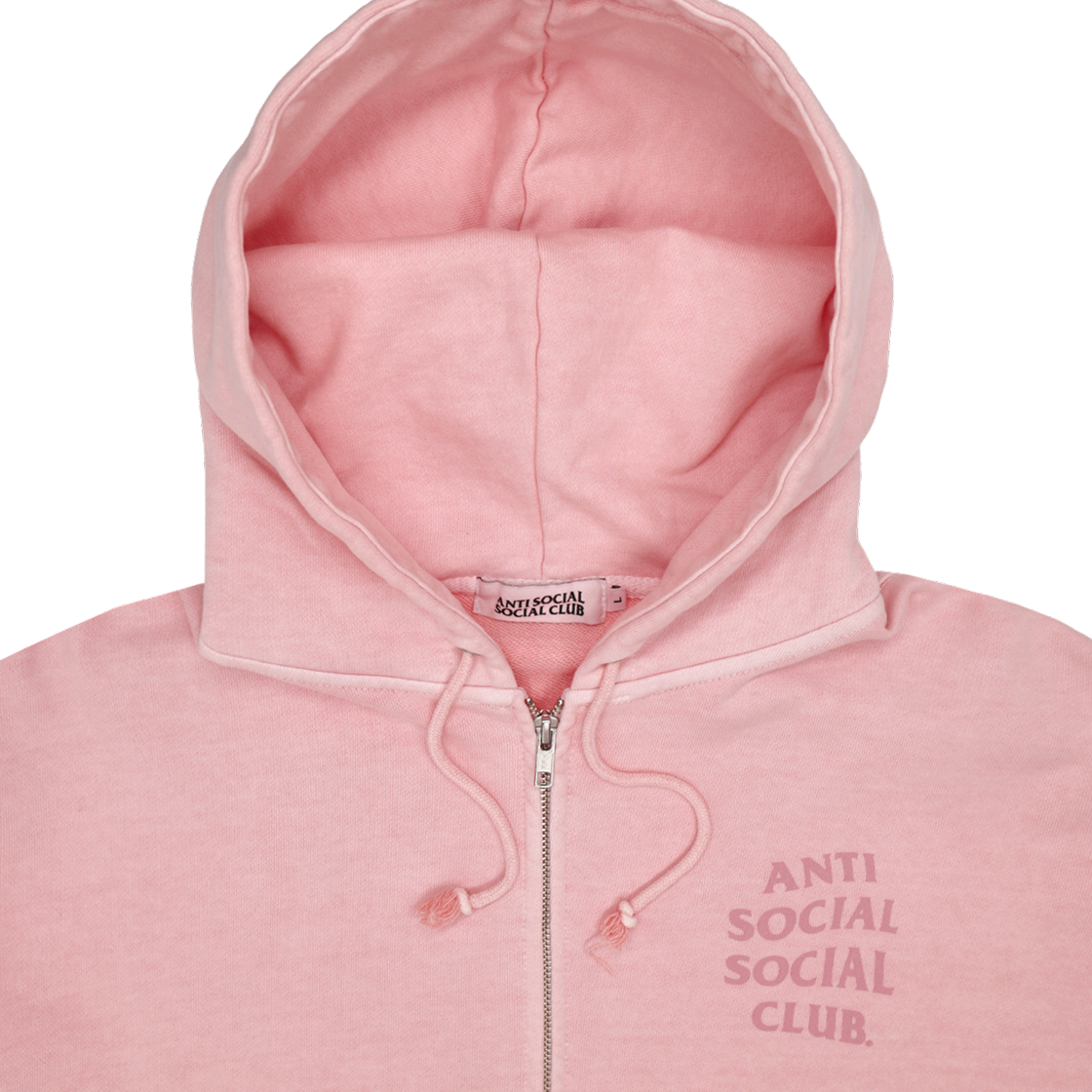 안티 소셜 소셜 클럽 오지 로고 후드 집 - 핑크(Anti Social Social Club OG Logo Hood Zip Pink) - 3