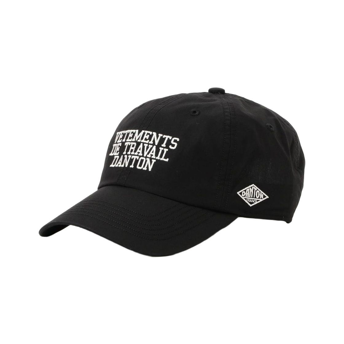 (W) 단톤 6 패널 로고 캡 091 블랙 화이트((W) Danton 6-Panel Logo Cap 091 Black White)