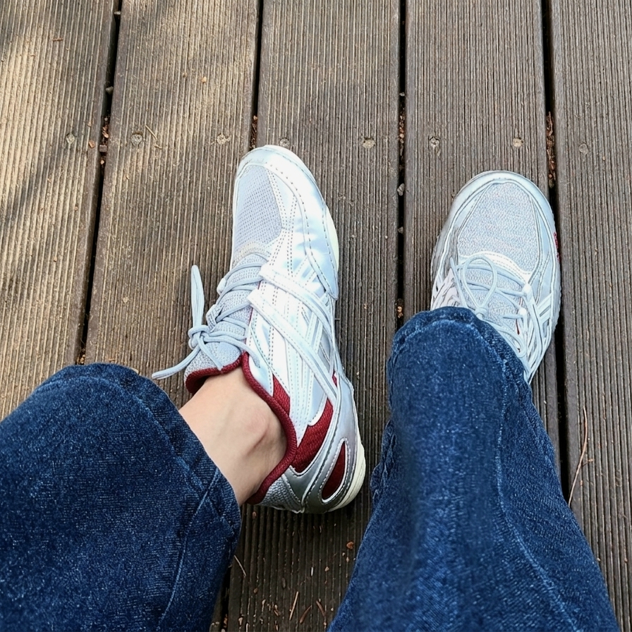 Asics Hypersync Piedmont Grey Pure Silver 착용 스타일 - 2