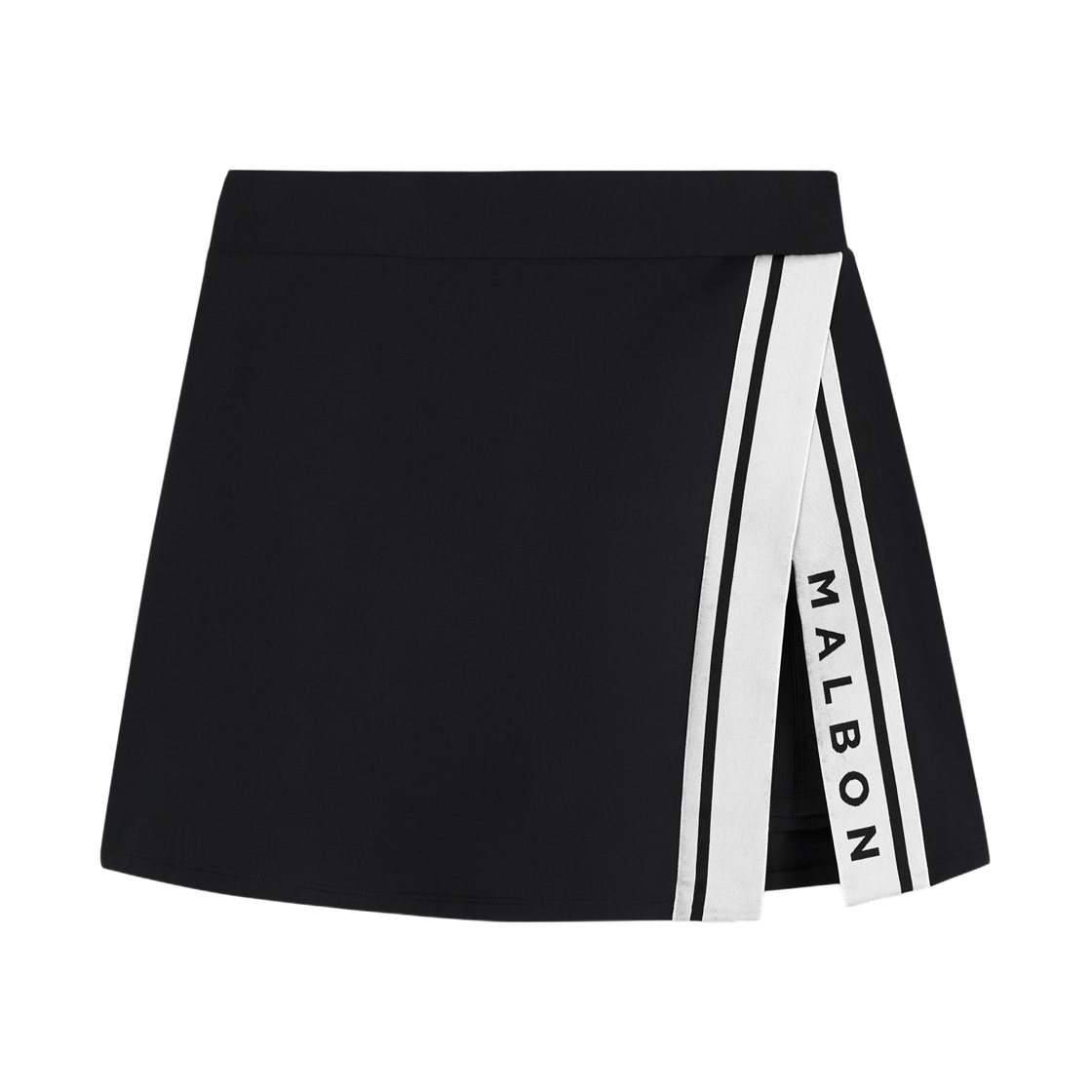 (W) 말본 골프 베이스라인 스커트 블랙((W) Malbon Golf Baseline Skirt Black)