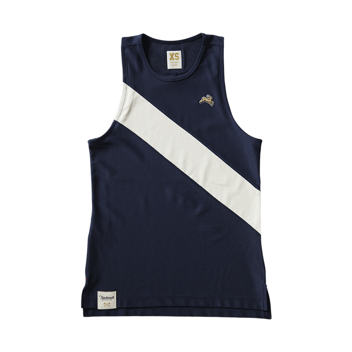 (W) 트랙스미스 반 코틀런트 싱글렛 네이비 아이보리((W) Tracksmith Van Cortlandt Singlet Navy Ivory)
